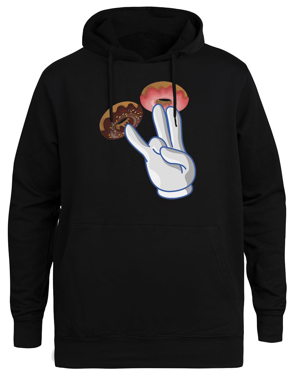 2 W Różu 1 W Zgniłym Unisex Czarna Bluza Ekologiczna z Kapturem Unisex Black Hoodie Eco-Friendly Hooded Jacket