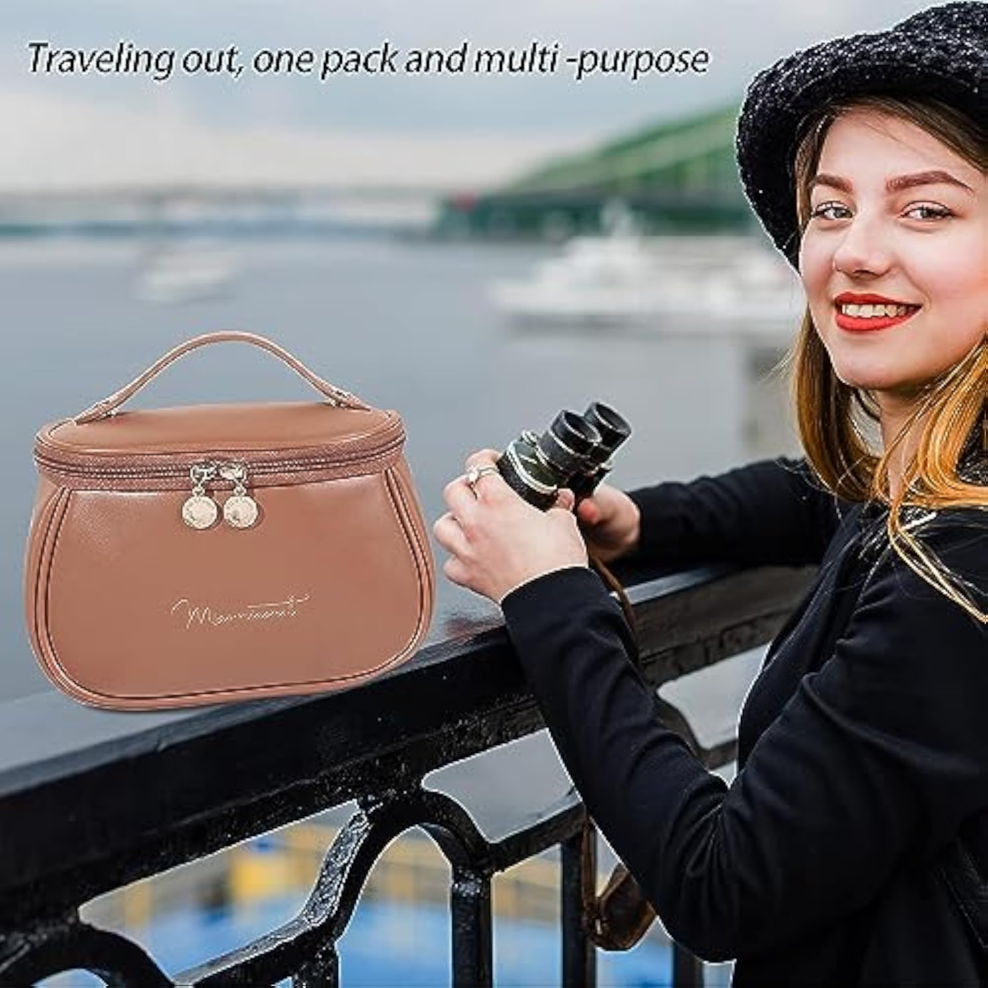 Professional Leather Cosmetic Makeup Kit Storage for Women