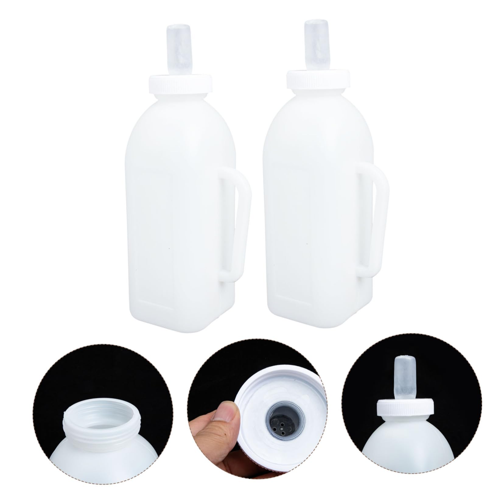 BESPORTBLE 4 Piezas biberón de leche para terneros leche de ternera alimentación de terneros biberón para terneros mascota biberones botella bebe práctico contenedor de leche para terneros