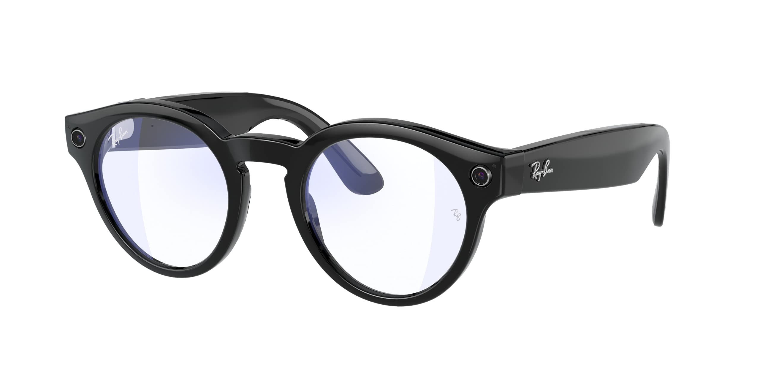 Ray-Ban Stories | Round Smart Glasses with Photo, Video, and Audio 