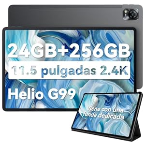 Blackview MEGA1 Tablet 12 Pulgadas, Helio G99 Octa Core, 2.4K FHD+, 24GB RAM 256GB ROM Tableta Android 13, 4G LTE 5G WiFi/50MP+13MP/8800mAh 33W/GPS/GMS/TÜV Gaming Tablets, Incluido lápiz y Funda