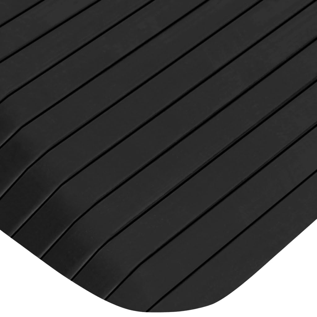 Rampas de umbral de goma con superficie antideslizante para silla de ruedas, scooter, andador, entrada, aparcamiento, seguridad, 2 unidades, 110 x 32 x 3,8 cm