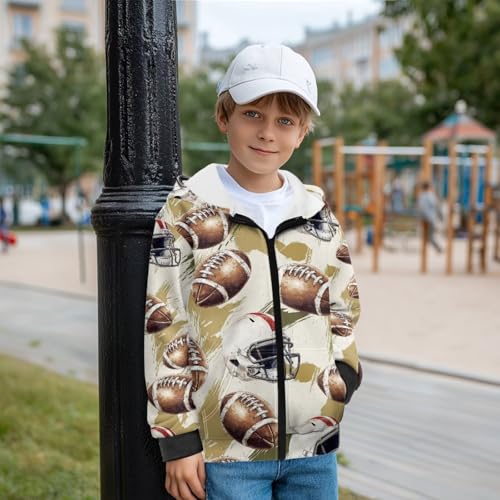 Boys' Sweatshirt Hooded Zipper Hoodie Long Sleeve Cardigan Sweatshirts Winter Hoodies Fleece Jacket4
