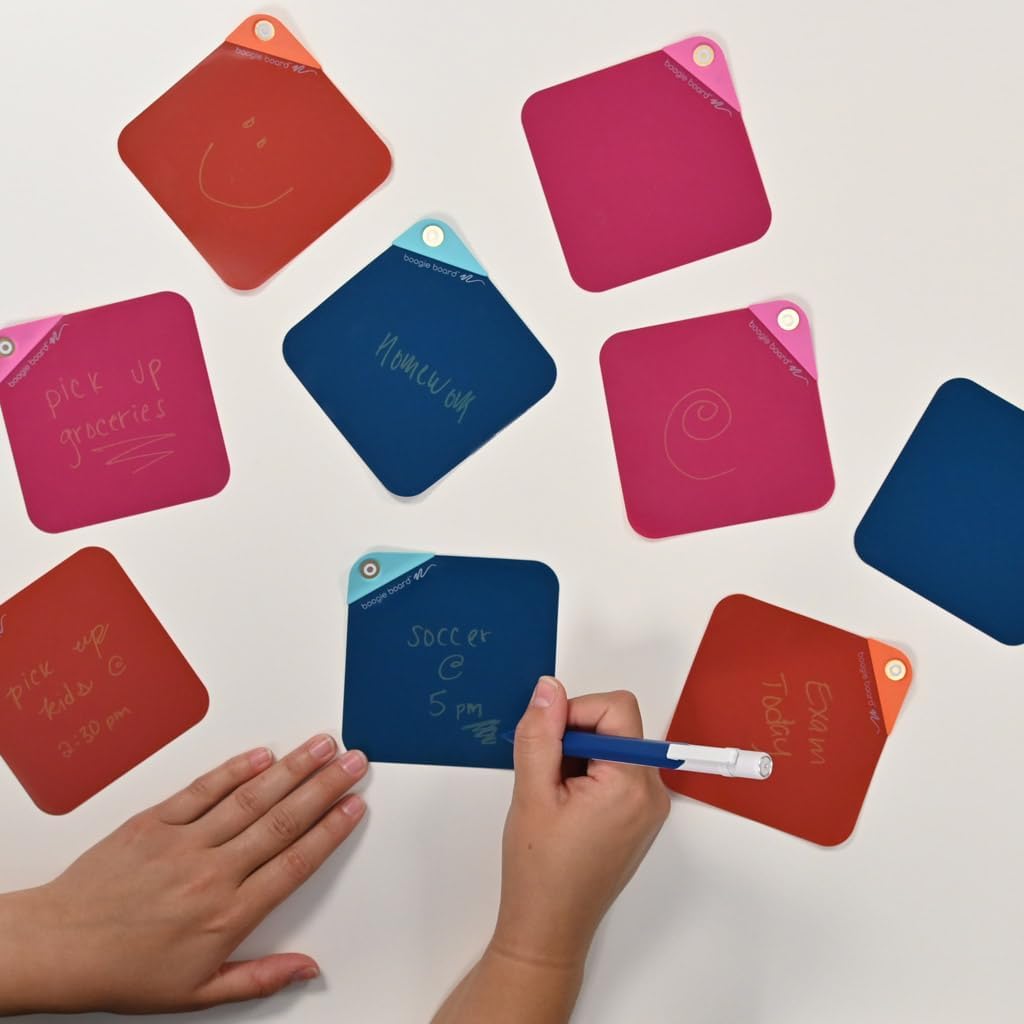 Boogie Board VersaNotes Expansion Pack, Sunrise Orange - Reusable Dry-Erase Sticky Note Alternative 3-Pack for Home and Office, 4x6 Writing Surface with Instant Erase (VersaPen Stylus Not Included)