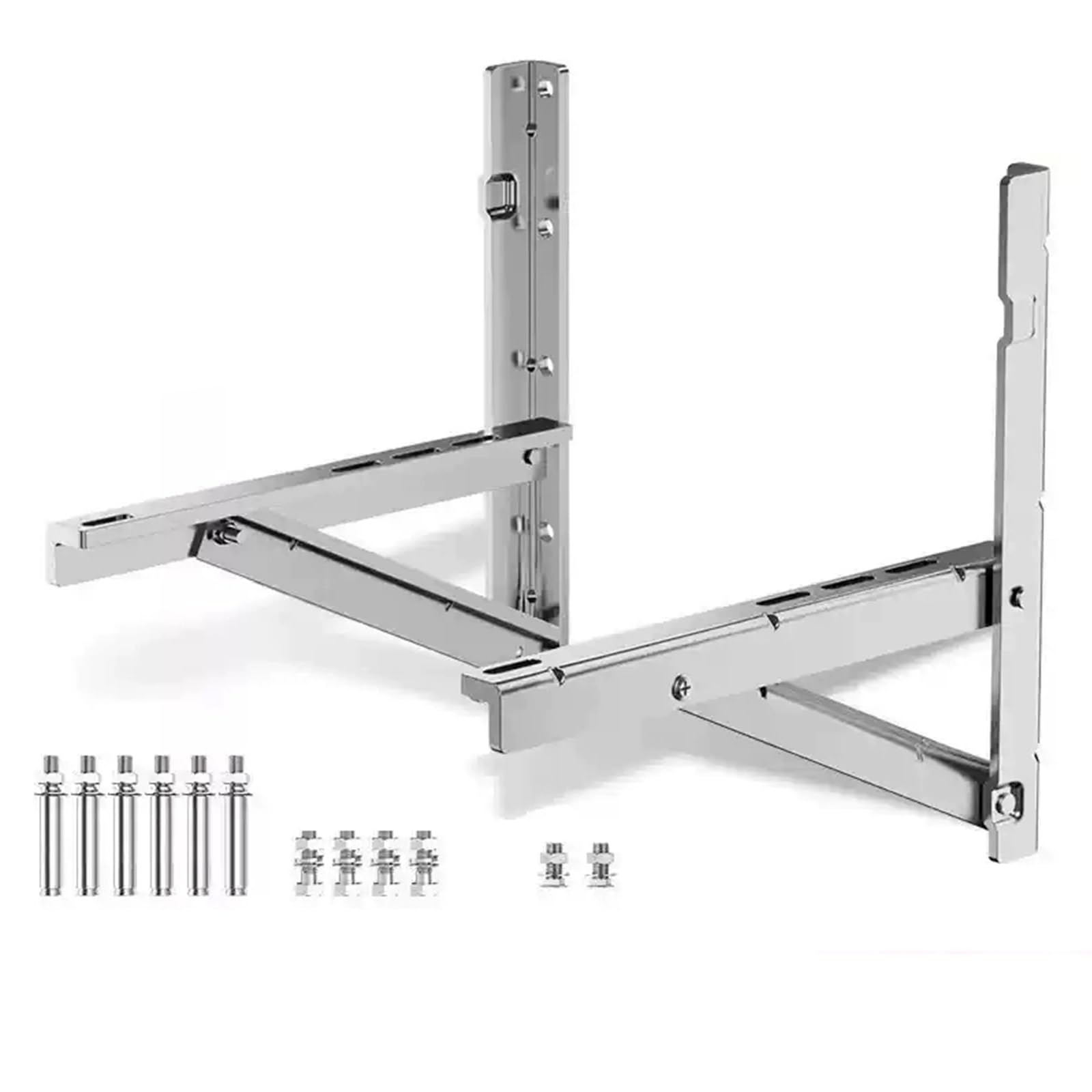 Soporte de Montaje en Pared Exterior, Soportes de Aire Acondicionado de Acero Inoxidable Inoxidable para Sistemas de Aire Acondicionado, Carga Máxima: 380 kg(43x43x33cm)