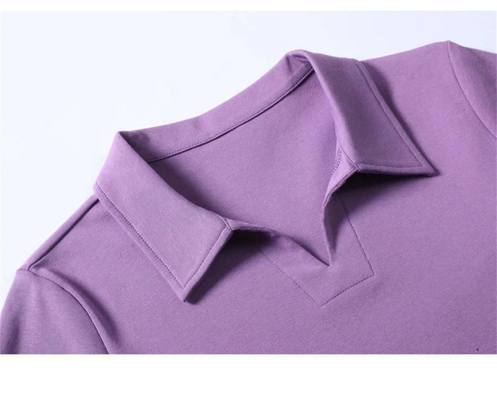 Camiseta de verano de manga corta para mujer, color liso, ajuste holgado, básica, simple, suave, tela para uso diario