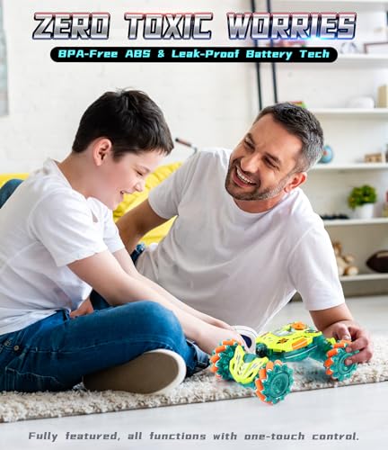 Image of A ALPHA Gesture Remote Control Car, RC Stunt Car with 360 Flips 2.4GHz 4WD Remote Control Toy with Lights Music Birthday Xmas Gift for Boys 5 6 7 8-12 Year Old