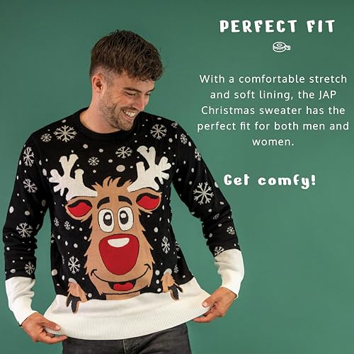 Jap Christmas - Ugly Funny Christmas Sweater For Men And Women - Rudolph The Reindeer 4 Jap Christmas - Ugly Funny Christmas Sweater For Men And Women - Rudolph The Reindeer