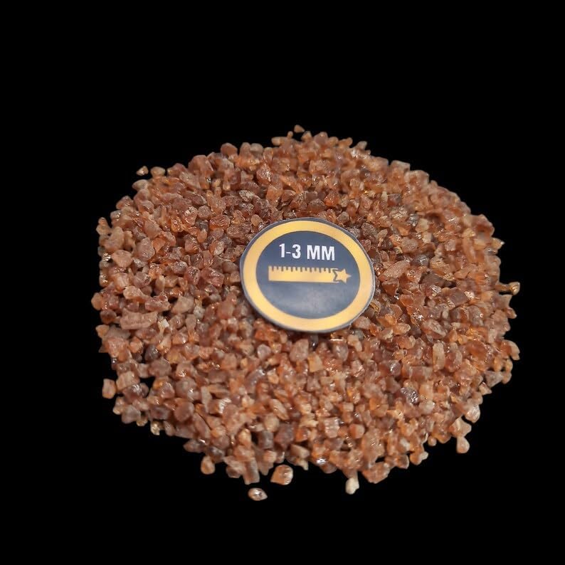 Earthmines Hessonite Garnet Crushed Sand 1-3mm Size – Ideal for Luxury Jewelry, Craft Projects, Decorative Elements – 2 Ounce Pack (60 gram + 5 gram FREE) image 3
