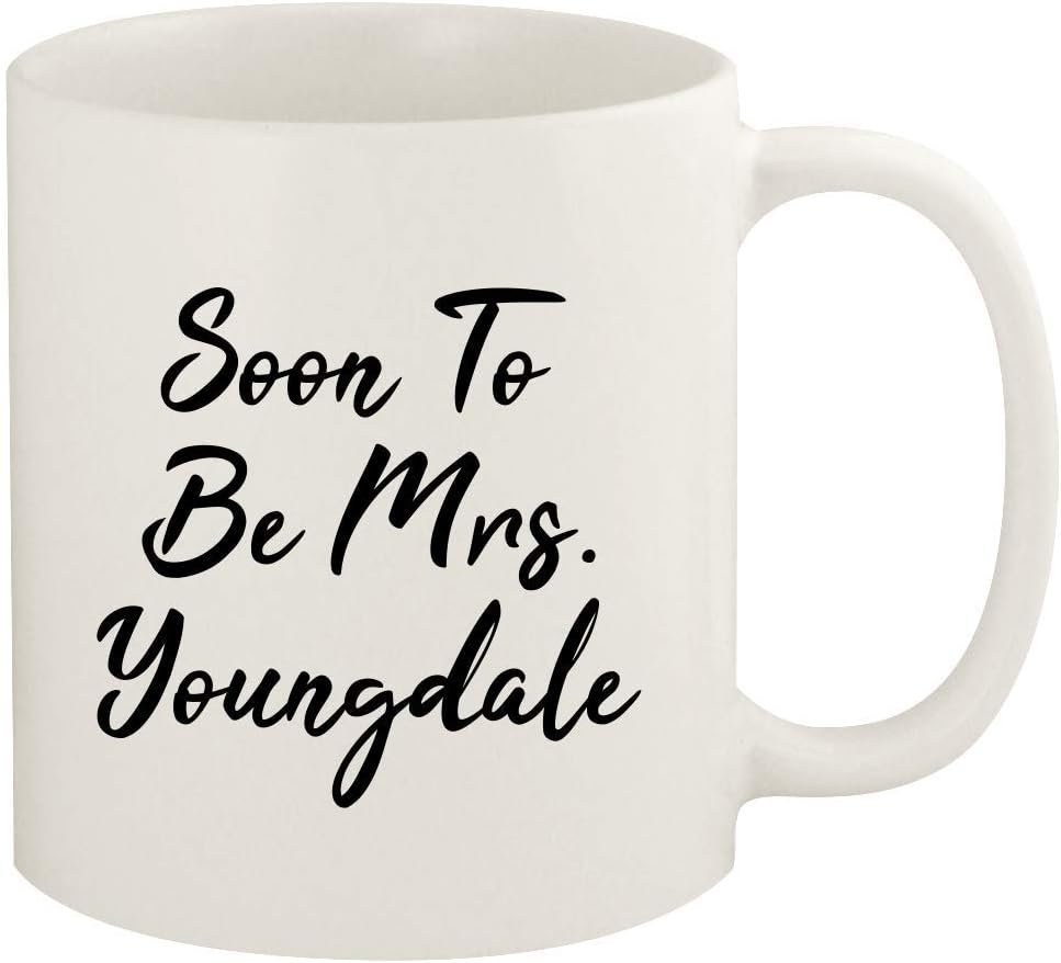 Soon To Be Mrs. Youngdale - 11oz Ceramic White Coffee Mug Cup, White