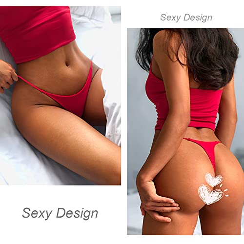 KOEMCY-5-Piezas-Tangas-para-Mujer-Sin-Costura-Tanga-G-String-Thong-Sexy-T-Back-Bragas-Tangas-de-Algodon-Cintura-Baja-Braguitas