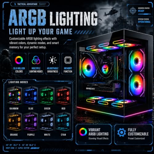 Image of Gaming PC Desktop Computer i7 11700F up to 4.9GHz, RTX 5050 8GB GDDR6