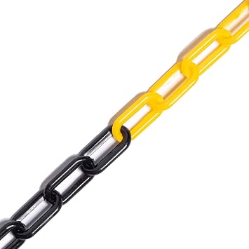 Net World Sports Plastic Chain Barrier 6mm/8mm Thickness | 5m/25m Length | 8X Vibrant Colors