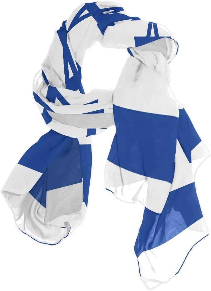 KLL Silk Scarf for Women Fashion Polyester Lightweight Soft Wrap Shawl Scarves Holiday Gifts Flag Ukraine Original