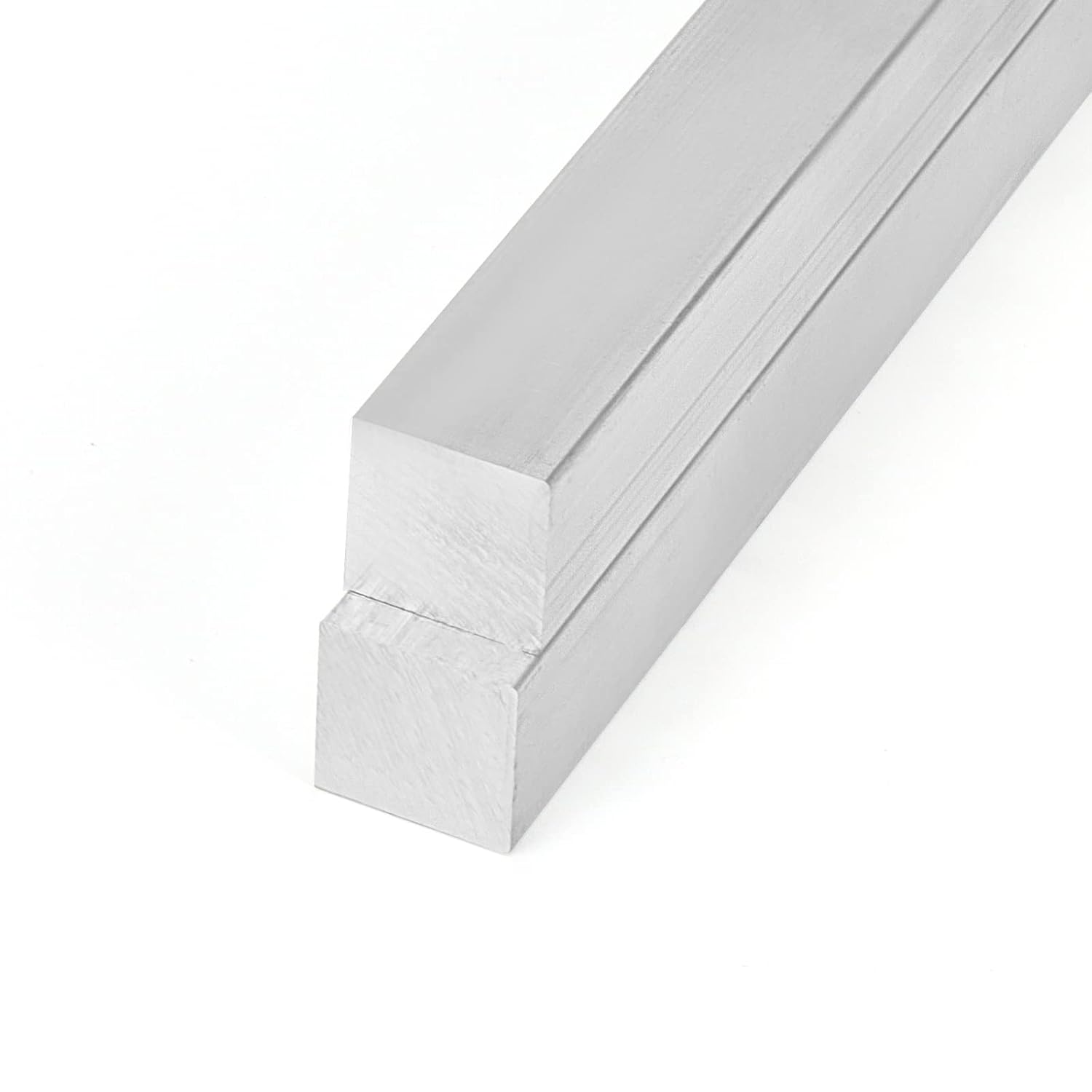MANCHAP 4 PCS 1 x 1 x 8 Inch Square Aluminum Bar, 25 x 25 x 200 mm Aluminum Flat Bar, 6061 General Purpose Plate, T6511 Solid New Mill Stock