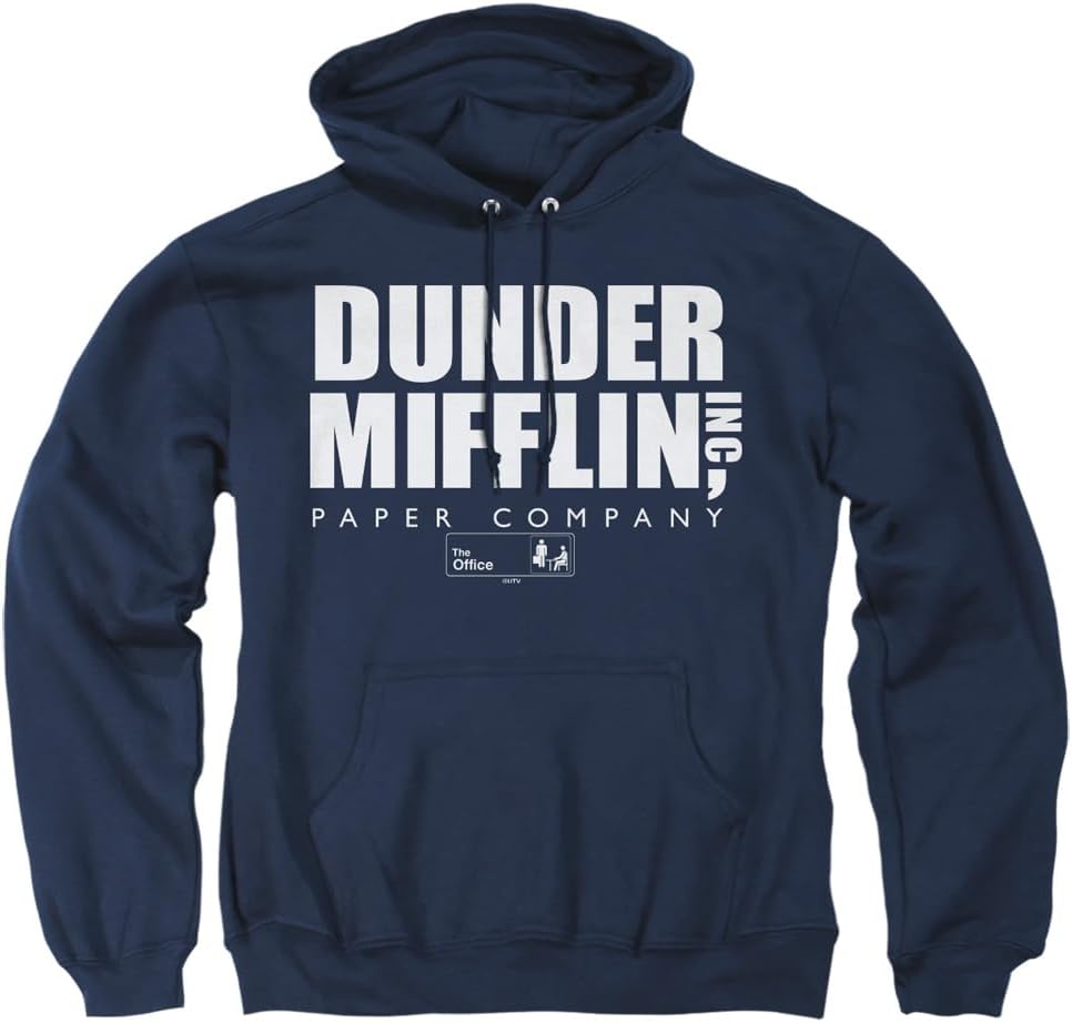 Popfunk Classic The Office Dunder Mifflin Logo Unisex Adult Pull-Over Hoodie