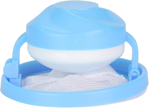 Miniatura 4 de Diyeeni Bolsa de malla de filtro flotante, bolsa de filtro de nailon + plástico para lavandería, atrapa pelo para lavadora, no tóxico y de larga