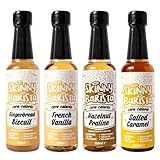 Skinny Food Co Sugar Free Coffee Syrup Gift Set - 4x250ml - French Vanilla, Salted Caramel, Gingerbread Biscuit, Hazelnut Praline - Zero Calorie Coffee Syrups - Image 1