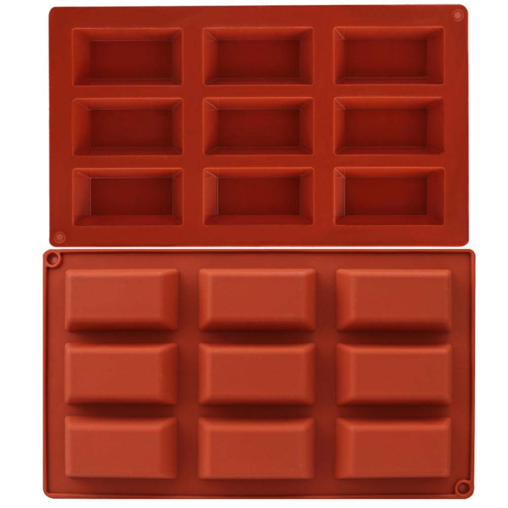 9er Silikon-Backform Rechteckig – Antihaft, Für Kuchen, Brot & Schokolade, Ca. 31x21 Cm