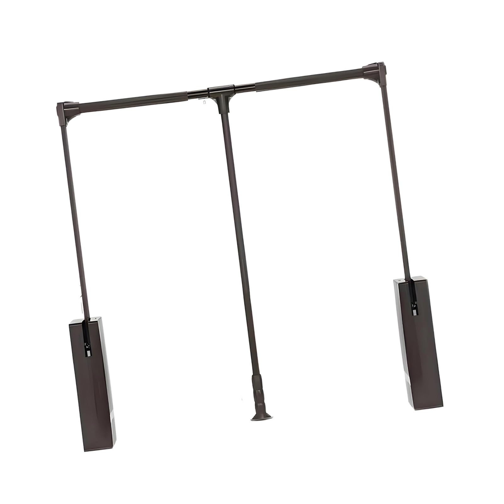 GTHTUHFD Pull Down Wardrobe Rail, Adjustable Clothes Hanger Rod, Heavy Duty 20Kg Load, For Cloakroom And Closet Storage Color 1-W-890-1200mm