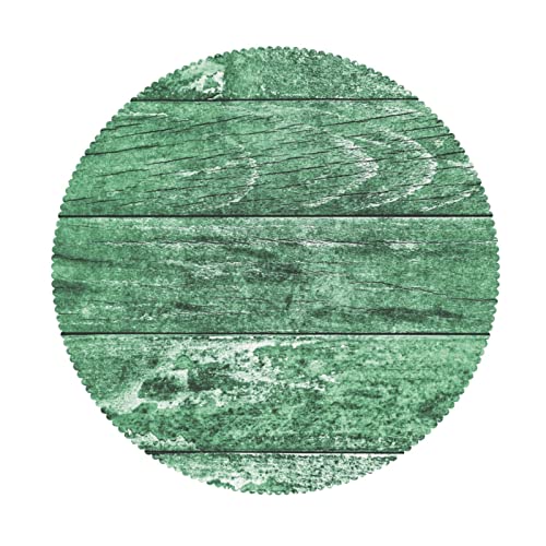Bnnbesnao Celtic Green Printed Round Tablecloth,Wipeable Spill Proof Anti-Shrink Soft And Wrinkle Resistant,For Restaurant Kitchen Dinning Tabletop Outdoor（70 Inch，Laurel Green Jade Green） #TOP1