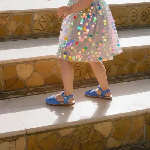 Image of THEE BRON Toddler Girls Espadrilles Sandals Hollow Out Rustic Dress Shoes