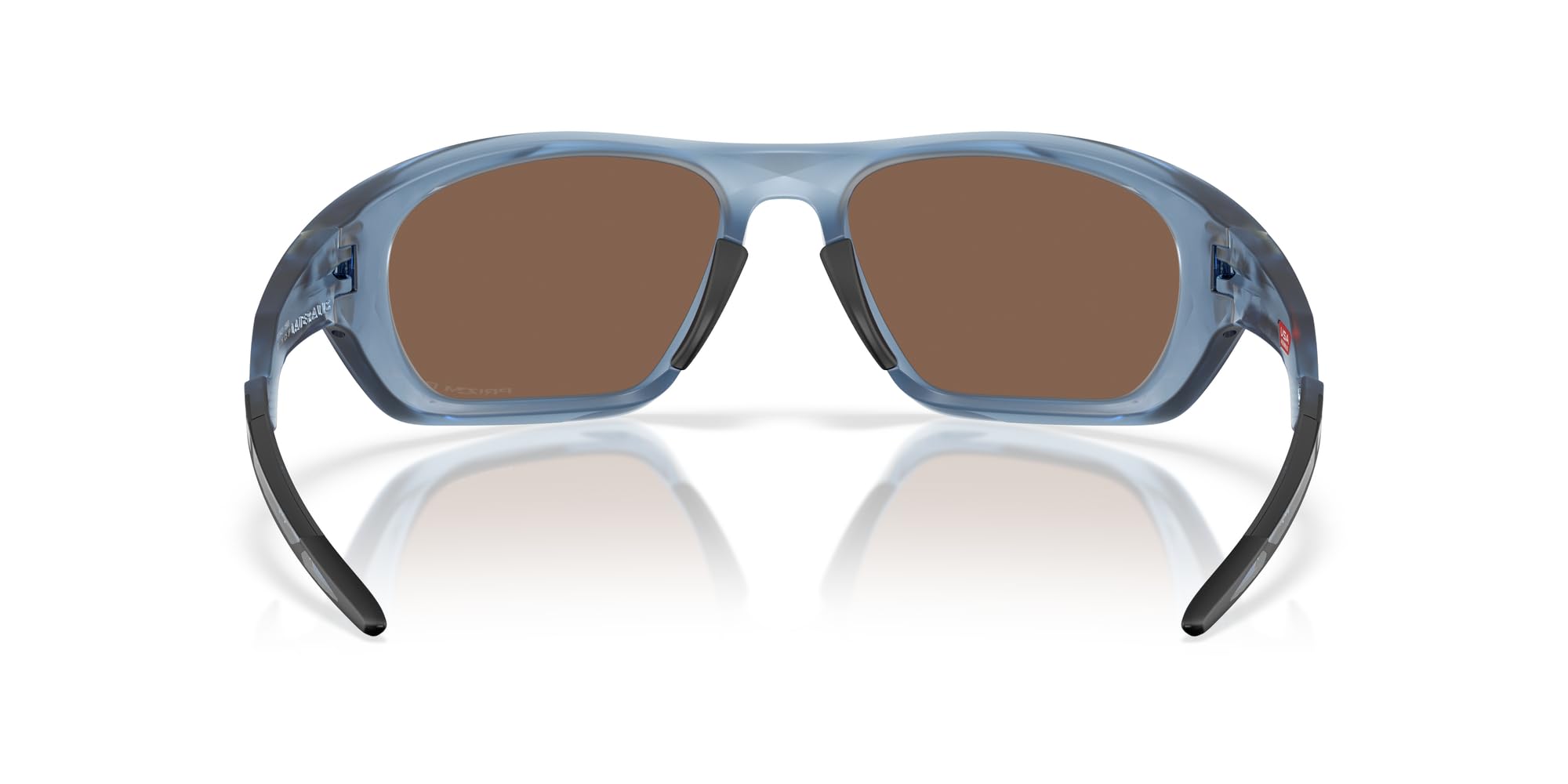Oakley Męskie prostokątne okulary przeciwsłoneczne OO9431 Lateralis, Matte Transparent Abyss/Prizm 24K spolaryzowane, 60 mm