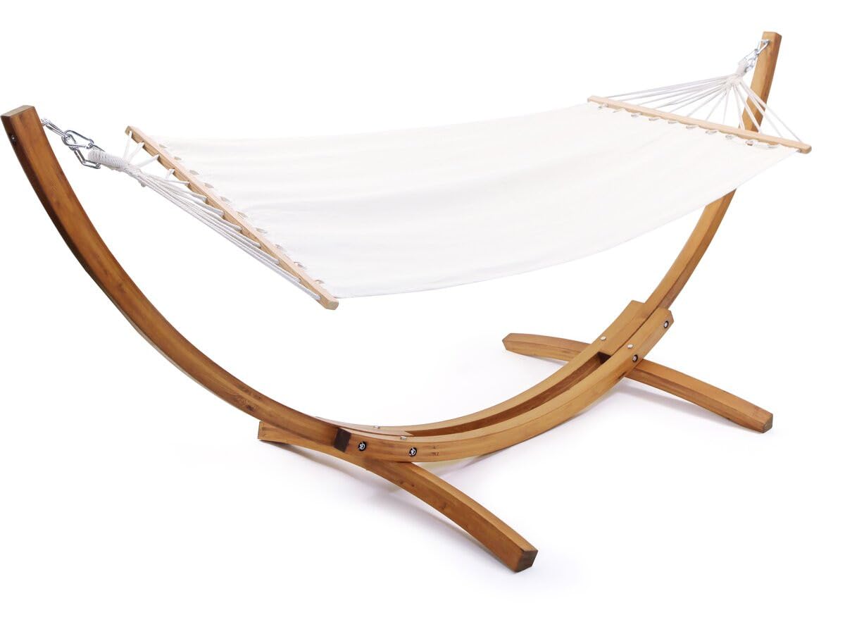 Hamaca de Madera con Lona de algodón Dallas - 3 m - Crudo