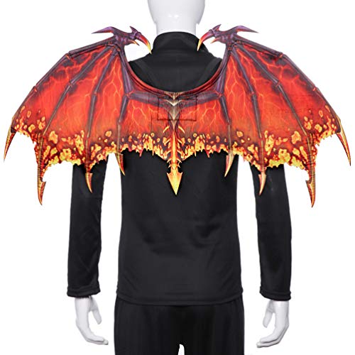 Rote Drachen Maske Für Kinder & Erwachsene - Ohne Flügel Für Fasching & Halloween