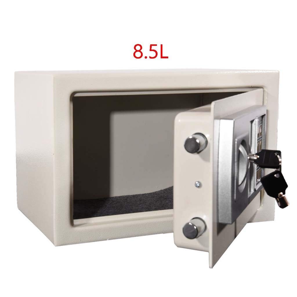 Średni Sejf 8,5 L Wytrzymała Skrzynka Bezpieczeństwa Z Litej Stali Elektroniczna Skrzynka Cyfrowa Z 2 Zapasowymi Kluczami