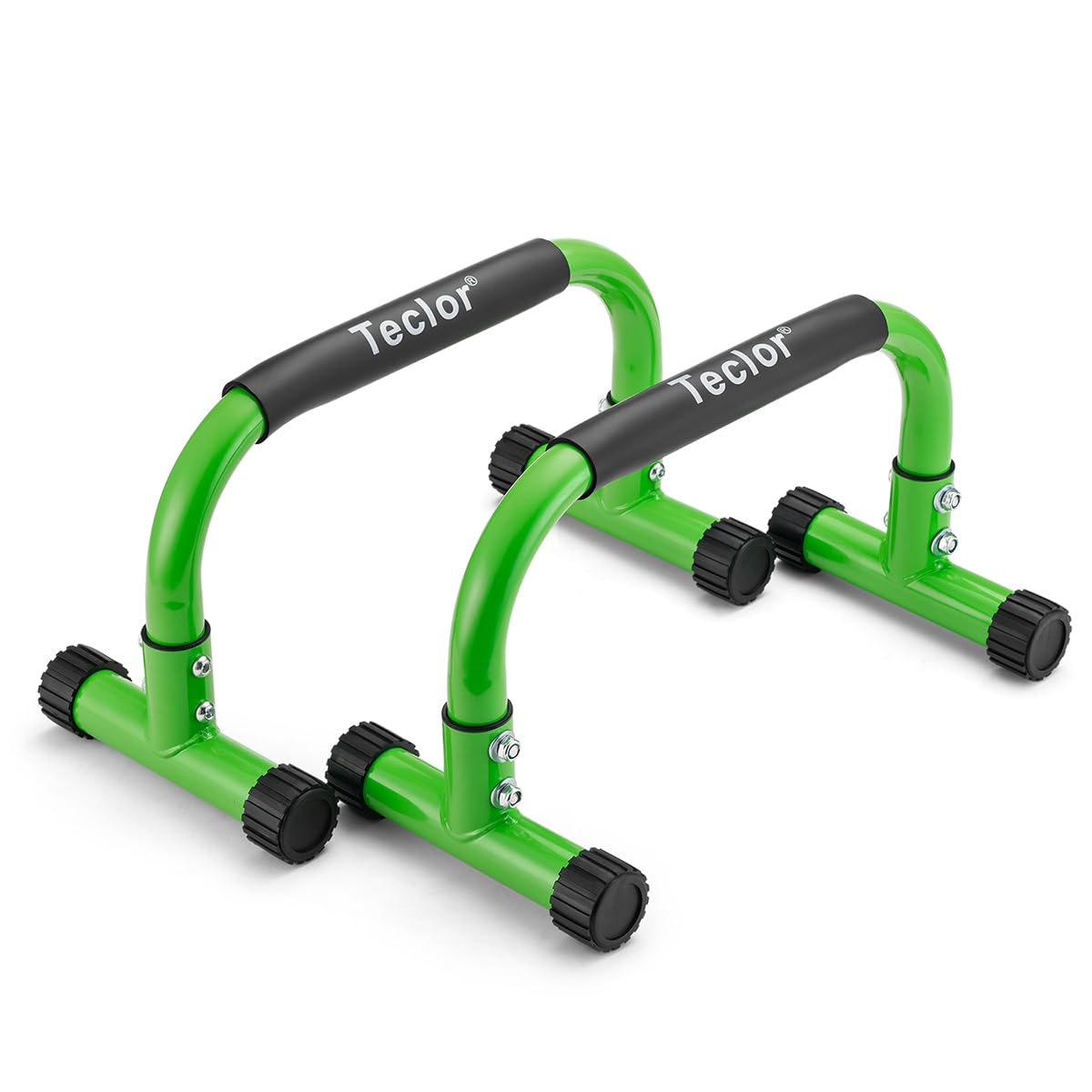 Teclor Push Up Bar, Parallettes Bars For L-sit & Dip, Heavy-Duty No Wobbling Parallel Bars Stand For Handstands, Full Planche, Calisthenics, 9.5in