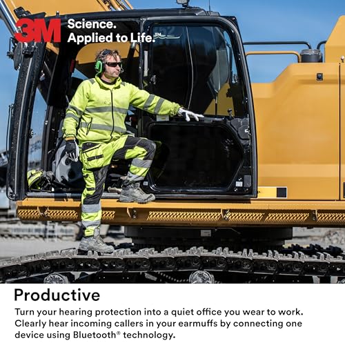 Image of 3M PELTOR WS ALERT XPV Headset, Solar Powered, MRX21A1WS7, Headband, Connected Equipment App, MultiPoint Bluetooth, Noise Cancelling Microphone, 22 dB, Green