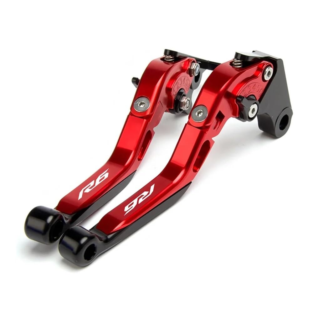 Zdgxfhsrh Large Motorcycle Brake Clutch Levers For Ya&Maha Yzf R6 2017-Present Clutch Lever Brake Set Adjustable Folding Handle Levers Motorcycle Accessories Parts(Large)