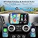 Car Radio Stereo for Jeep Wrangler JK 2007-2018 Upgrade with Wireless CarPlay Android Auto, 10.2 Inch 2GB+64GB Android13 Touch Screen AM/FM Radio GPS Navigation Backup Camera Bluetooth