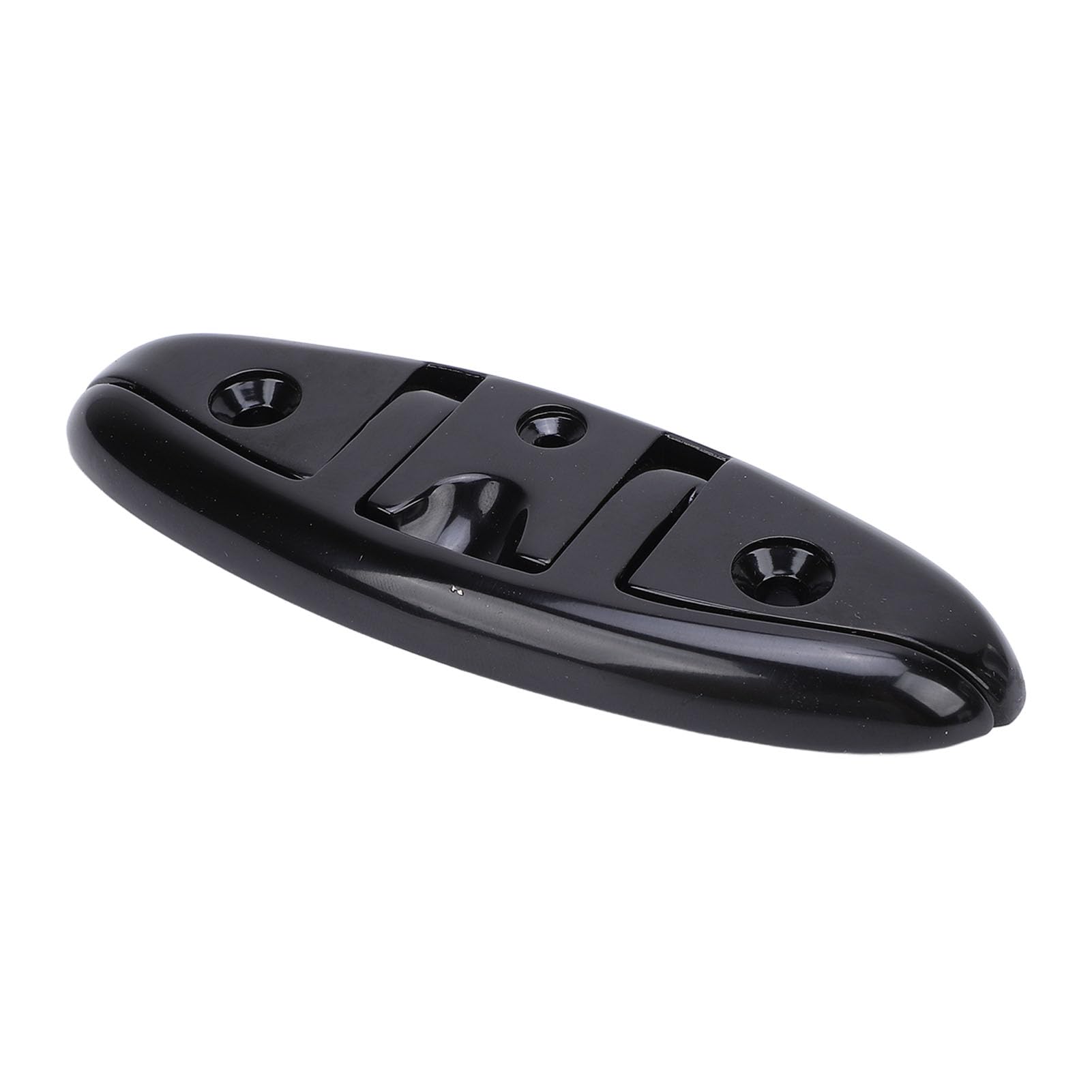 Taquet De Quai Pliable 5 Pouces En Acier Inoxydable 316 – Revêtement Noir, Filetage 6 Mm, Pour Yacht, Bateau De Pêche Et Hors-bord