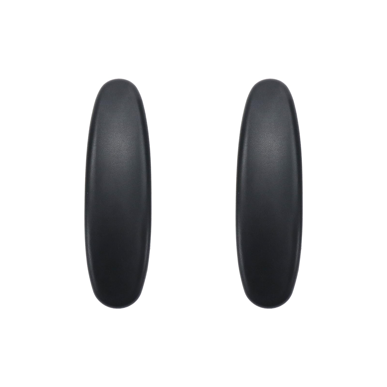 Wealrit 2 braccioli di ricambio per sedie da ufficio, colore nero, universali, con foro di montaggio da 10,2 cm, parti per sedie da ufficio (allungate)