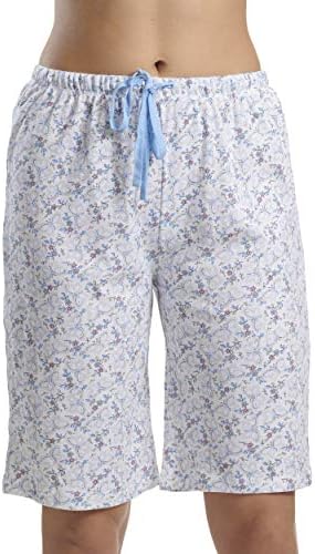 Karen Neuburger womens Cropped Pj Bermuda Short Pajama Bottom, Blue Sky Butterfly, Large US