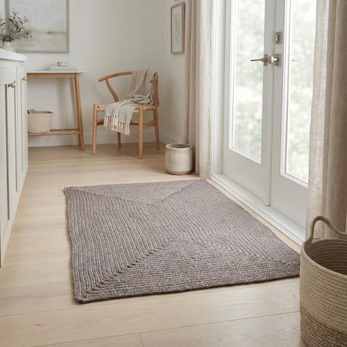 Tapete trenzado gris Lichfield 60x91 cm miniatura 3