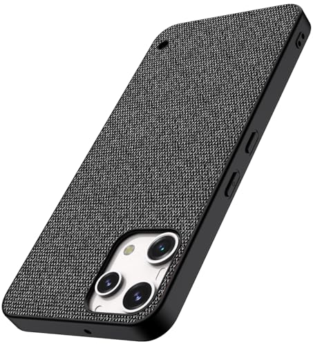 Image of Kapa Soft Full Fabric Protective Back Case Cover for Nothing Phone 3A LITE | Shockproof Slim Hard Anti Slip Back Case (Black)