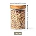 EZOWare Set of 4 Airtight Glass Jars, 46 Fl oz Large Storage Clear Canister Container Set with Bamboo Lid for for Storing Candy, Cookie, Rice, Sugar, Flour, Spices, Nuts, Coffee, Pasta