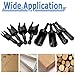 Mesee 8 Pieces Wood Plug Cutter Drill Bits Set 1/4