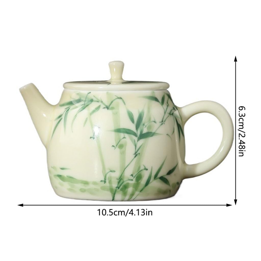 Ceramiczny czajniczek ręcznie malowany czajniczek pojedynczy ceramiczny zaparzacz do herbaty z pokrywką chiński styl herbata picie popołudniowej herbaty czajniczek dzbanek do herbaty ceramiczny