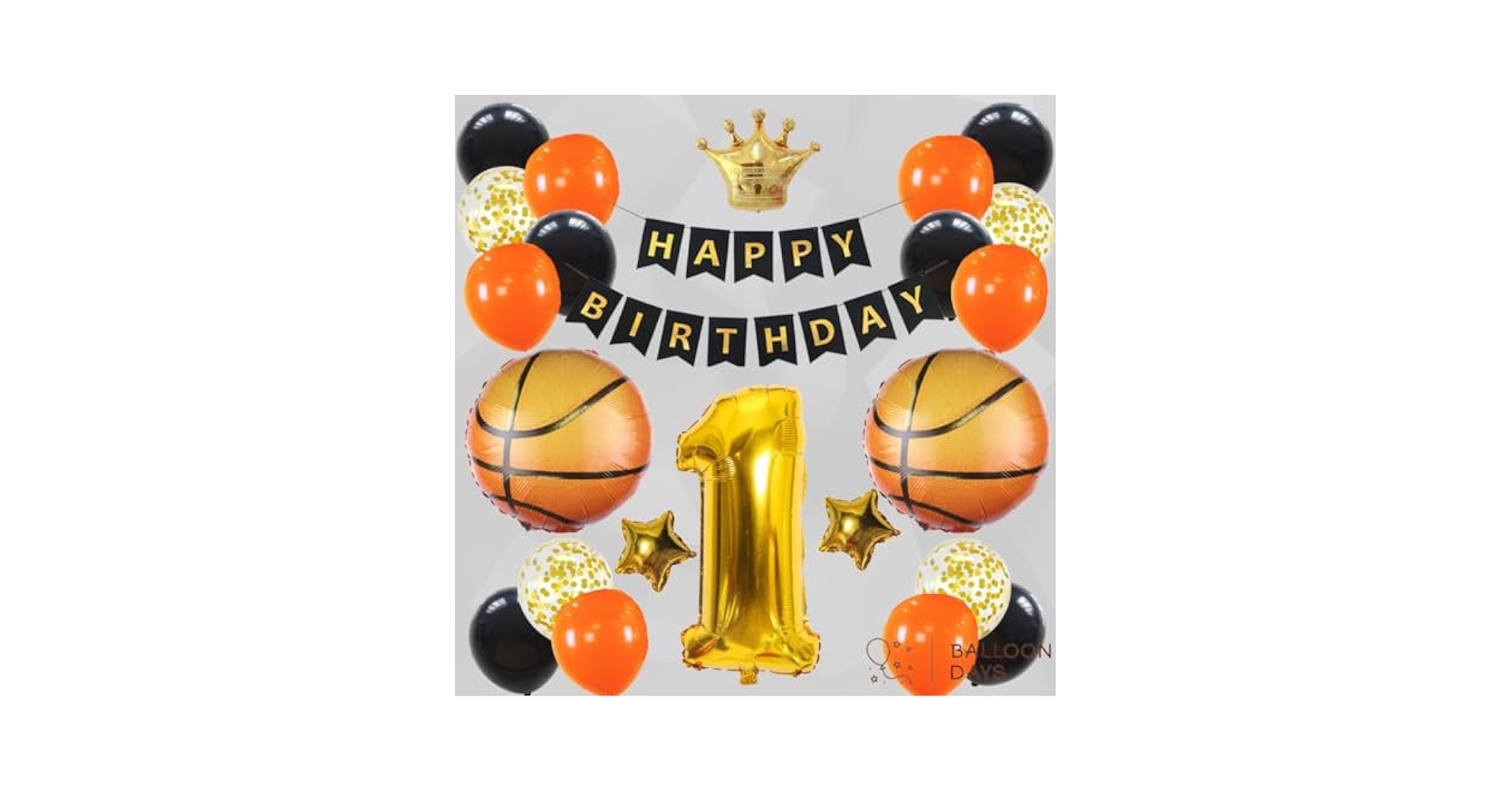 Amazon | BALLOON DAYS 誕生日 飾り付けセットバスケットボール