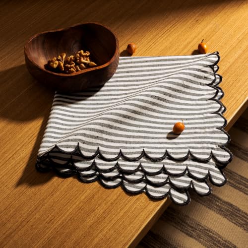 Image of FINGERCRAFT Cloth Napkins Set of 6 | 20x20 Inches | 100% Cotton