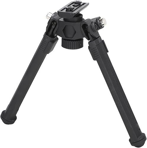 Bípodes para rifles Bípodes portátiles al aire libre rápidos con una sola mano ajustes con giro de 360