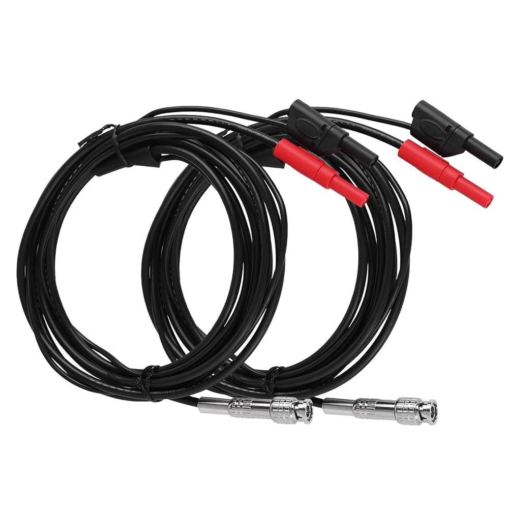 UDSKNV[KSL HT30A 2PCS Set Auto Test Leads BNC to Banana Plug Adapters Oscilloscope Accessories for DSO3064/1008C Automotive Inspection