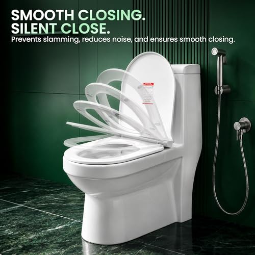 Image of Johnson Delta One Piece Toilet | 110 mm S Trap Floor Mounted Western Commode | Washdown Dual Flush 3 /6L Ceramic Toilet | Box Rim Design | PP Slim Soft Close Seat | 10 Year Warranty