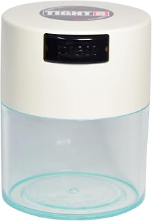 ビーシーエル(b.c.l) アントレックス キャニスター 保存容器 TIGHTVAC バキュームコンテナ 290ml 密閉 中身が見える コーヒー 砂糖 塩 プラスチック お茶 お菓子 紅茶 調味料 蓋 携帯 軽量 小さい 丸 ミニサイズ クリアホワイト