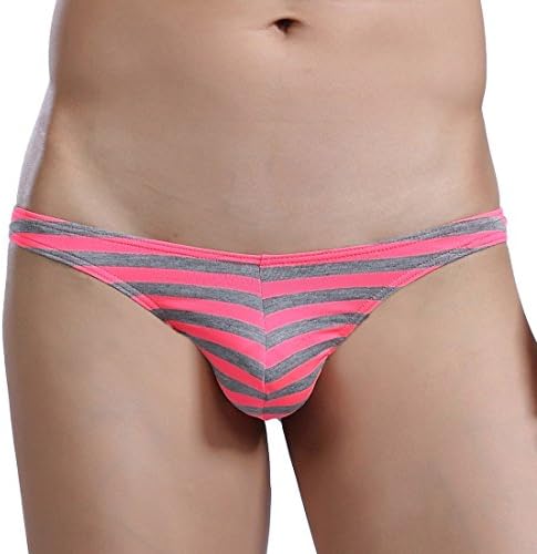 Liwan Men's Striped Jockstrap Thong 6 Colors