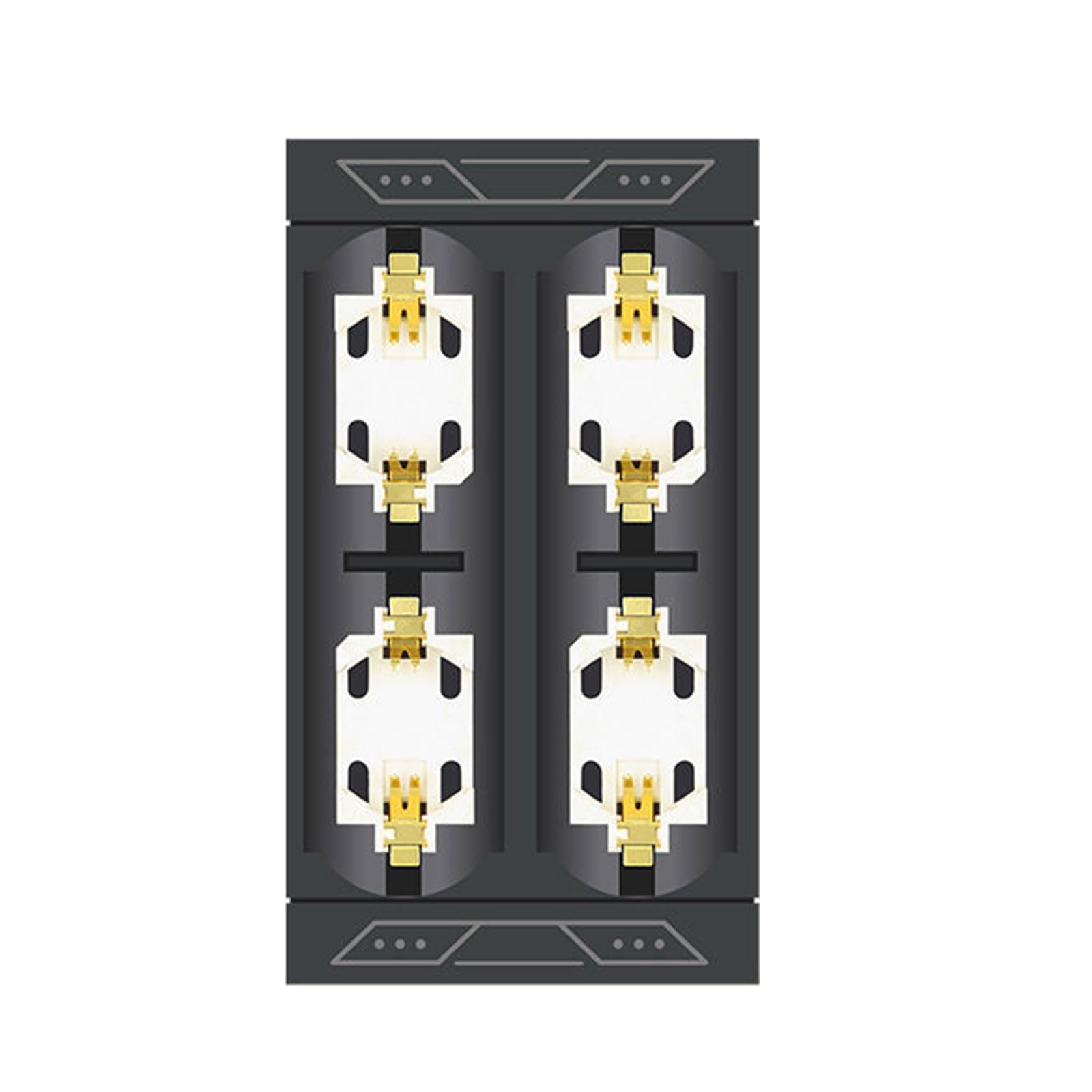 Oplaadbare ML2032 ML2025 Knopcel Batterij Adapter - 4 Slots Met LED & Veiligheid
